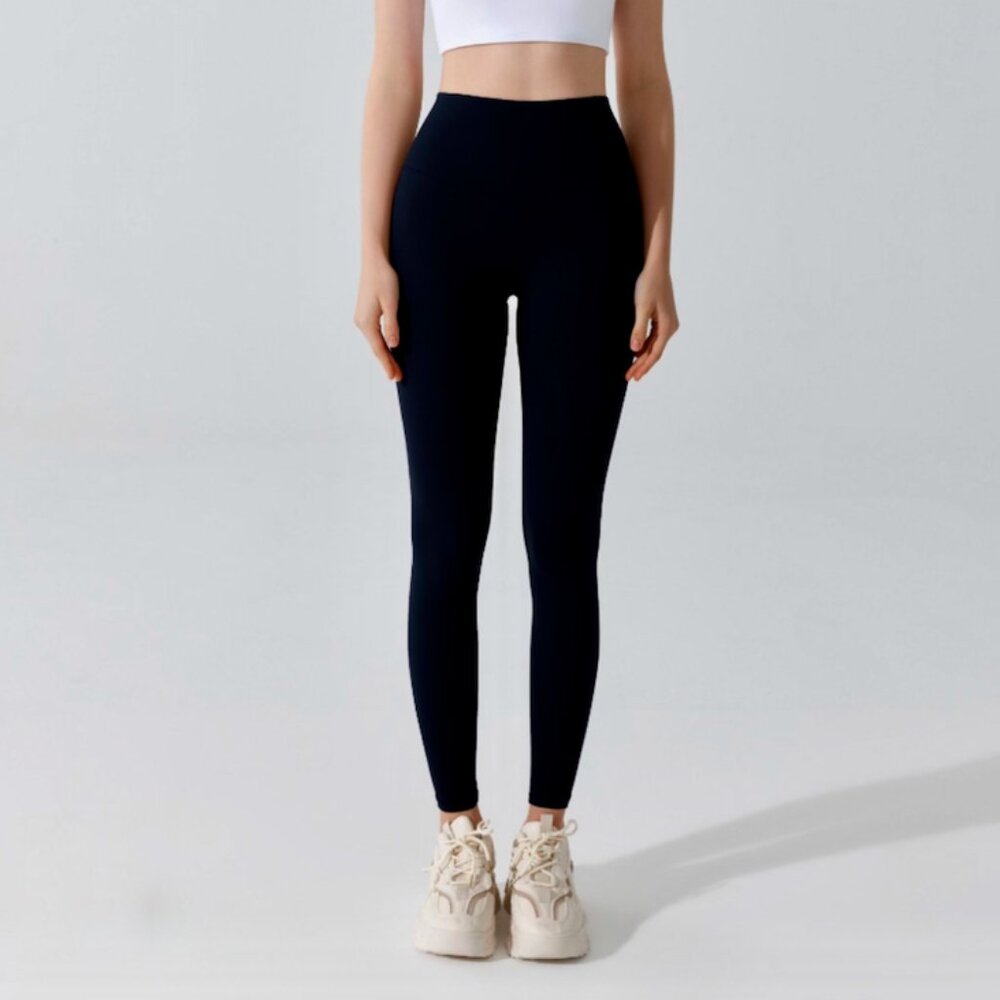 Lululemon High Waist Yoga Leggings | Black Pilates Gym Athleisure